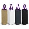 Wine Ribbon Handle Bag Purple